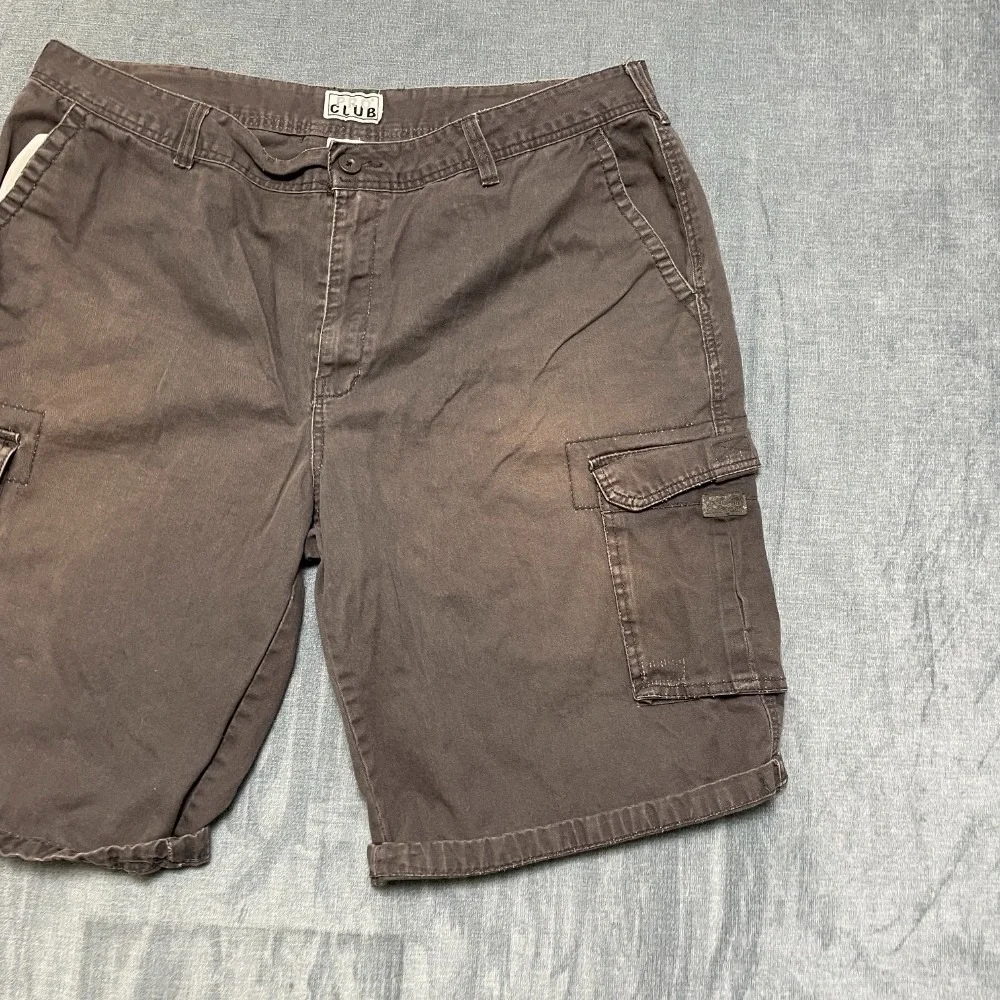 Pro Club Cargo Shorts Mens 44 Gray Flat Front Beach Summer Wear Camping Hiking